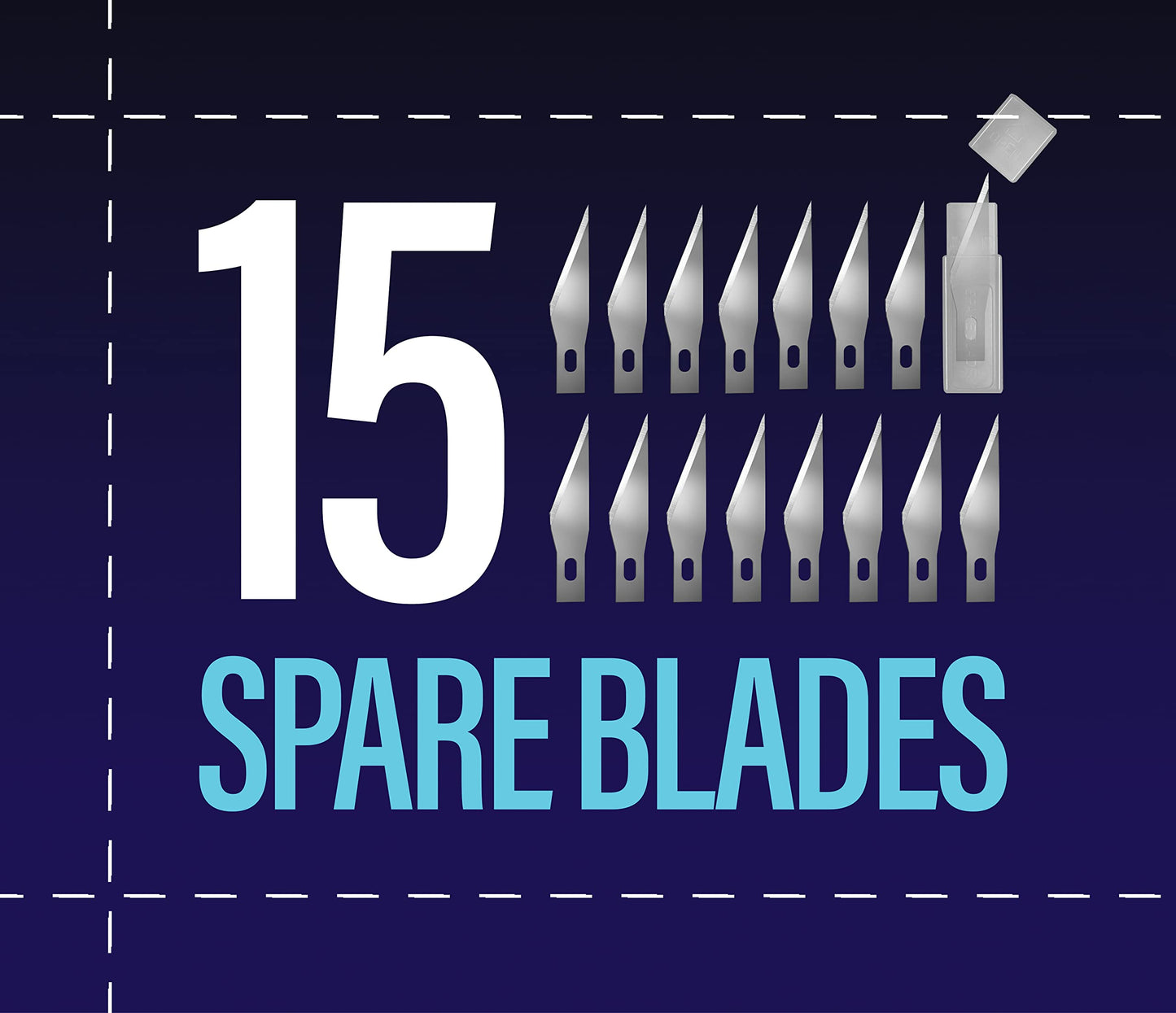 VViViD Precision Gliding Automotive Vinyl Wrapping Knife 3-Pack, Safety Locking, 15 Replacement Blades