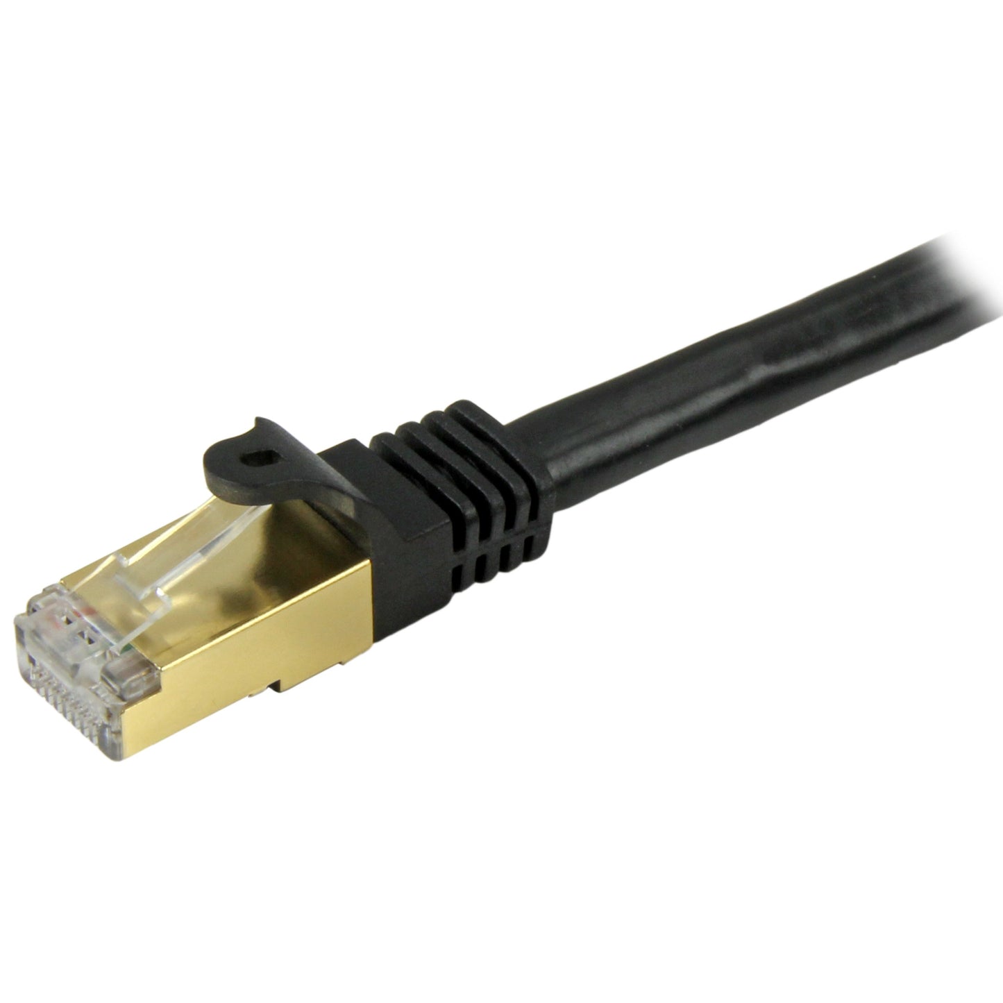 StarTech.com 10 ft CAT6a Ethernet Cable - 10 Gigabit Shielded Snagless RJ45 100W PoE Patch Cord - 10GbE STP Category 6a Network Cable w/Strain Relief - Black Fluke Tested UL/TIA Certified (C6ASPAT10BK)