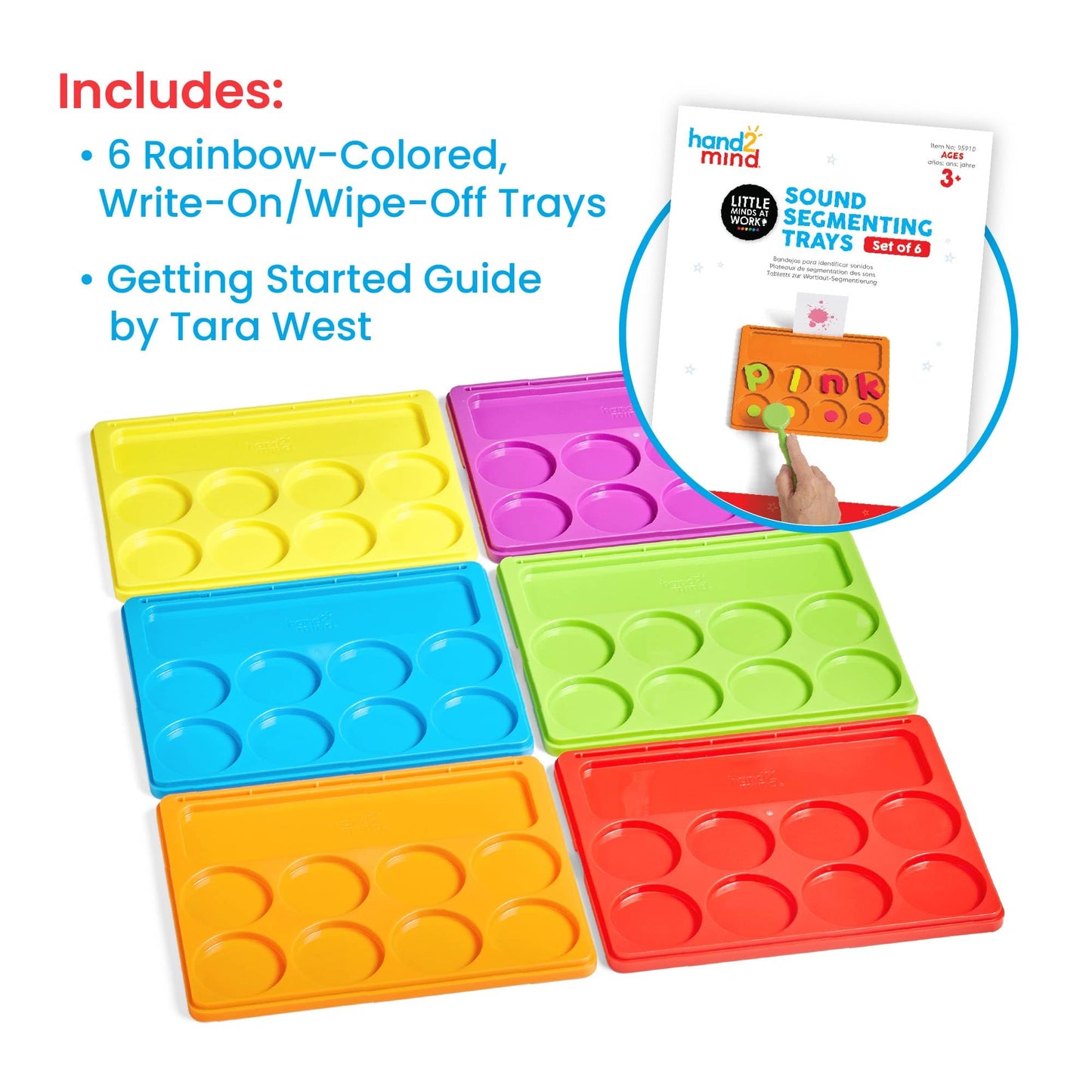 Little Minds at Work™ Sound Segmenting Trays, Set of 6