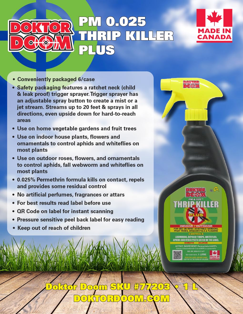 Doktor Doom PM 0.025 Thrip Killer Plus, 1L