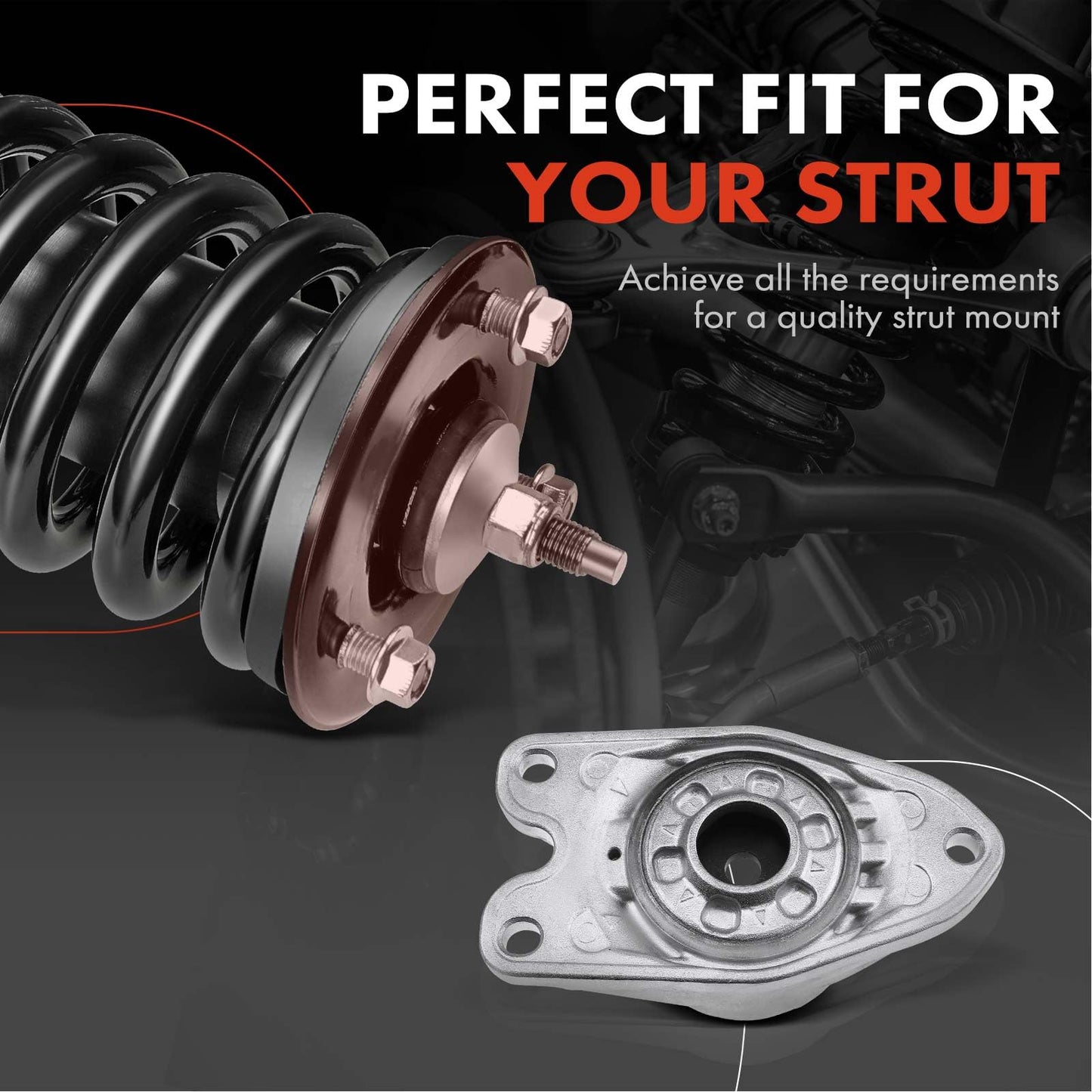 A-Premium Rear Driver or Passenger Suspension Strut Mount Compatible with BMW 320i 328d 328i 330e 330i 335i 340i 228i 230i 428i 430i xDrive Gran Coupe