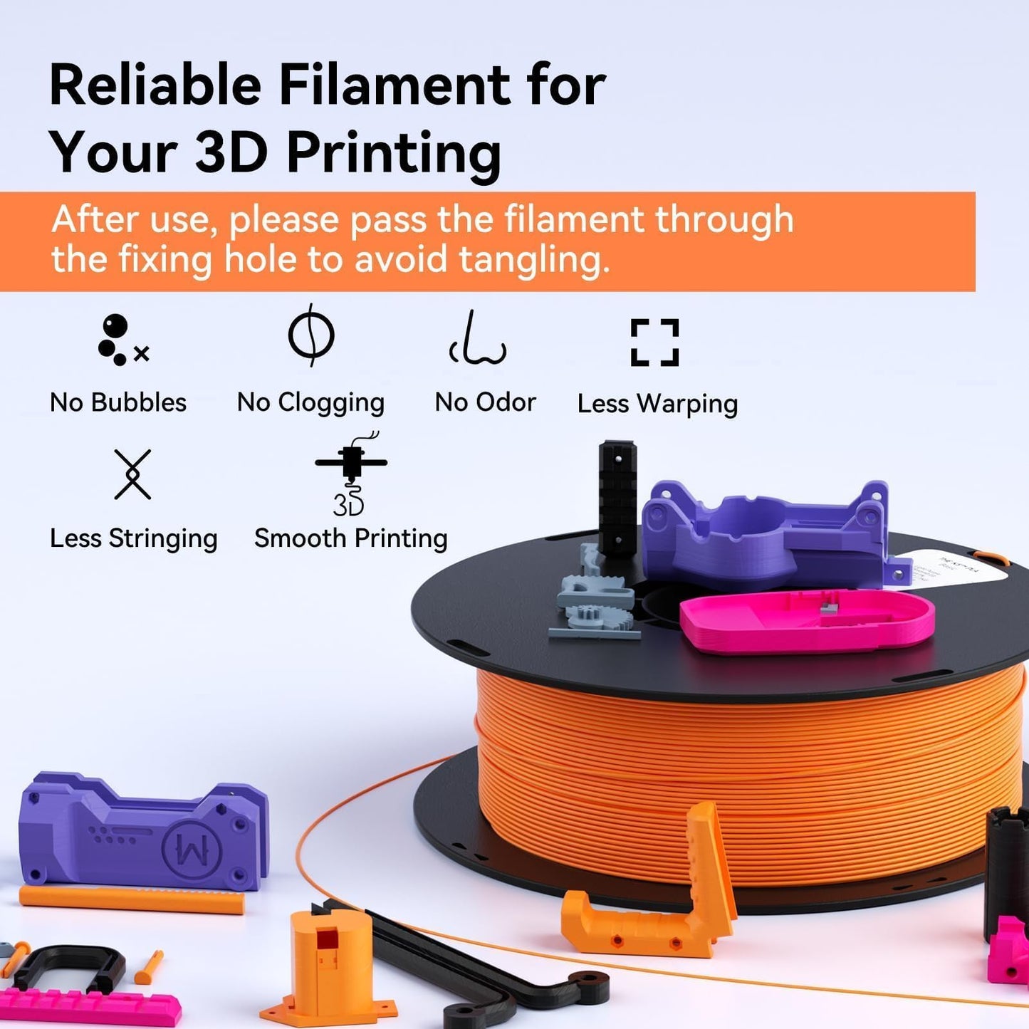 kexcelled PLA Filament 1.75mm,Magenta PLA 3D Printer Filament 1kg Spool (2.2lbs),3D Printing Filament Dimensional Accuracy +/-0.03mm,Compatible with Most FDM Printers