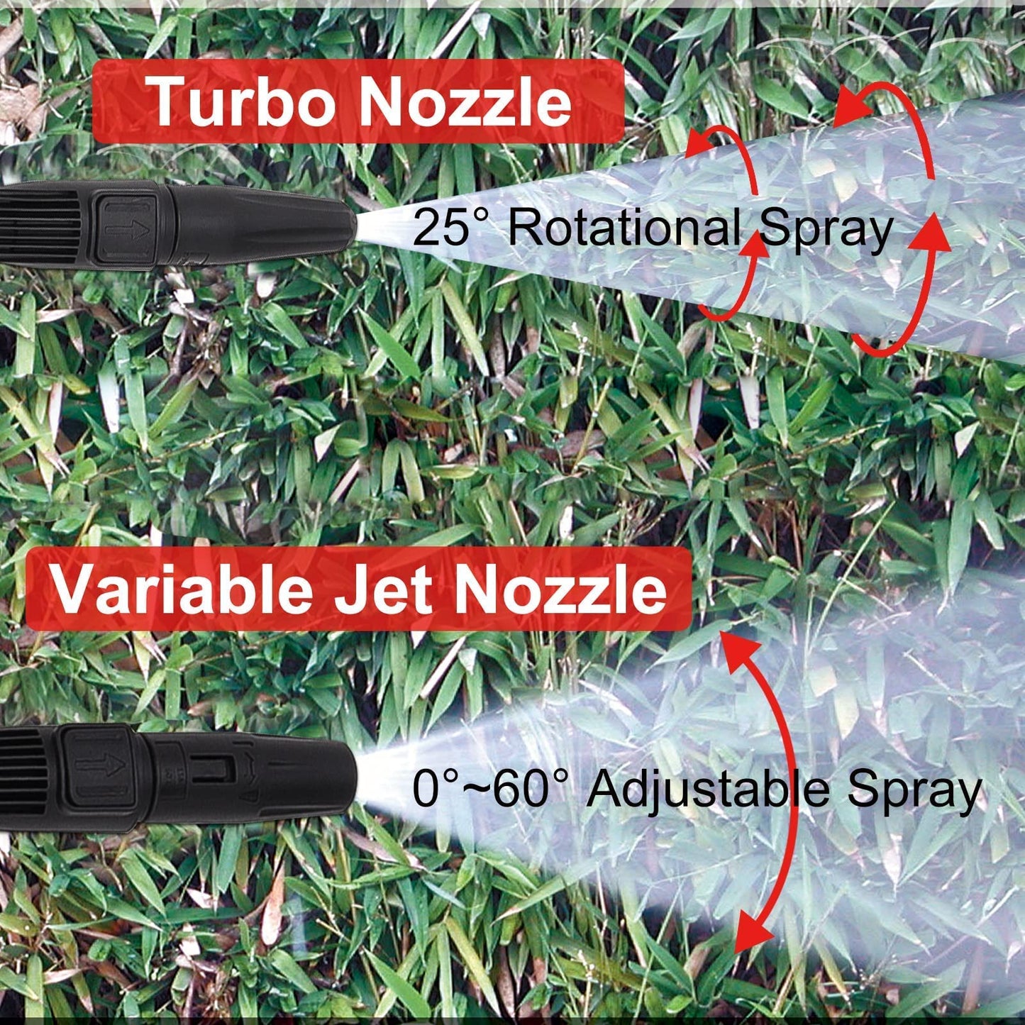 BEAR FORCE High Pressure Water Jet Wand and Rotating Wand, Pressure Washer Replacement Spray Gun Wand Nozzle, Compatible for Karcher K1, K2, K3, K4, K5, K6, K7 Power Washers…(C. Jet Wand & Turbo Wand