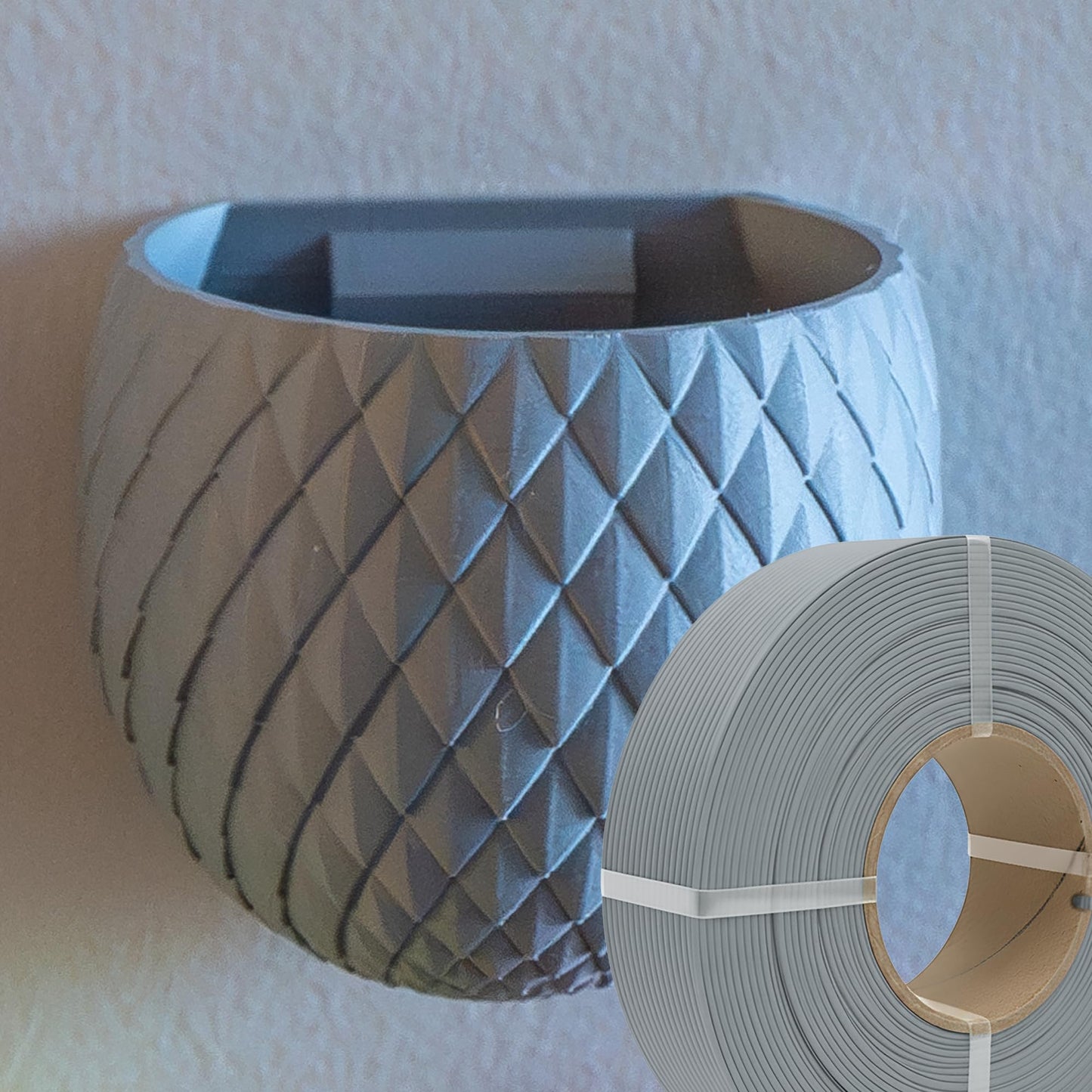 Polymaker Panchroma Refill Spool Matte Fossil Grey PLA 3D Printing Filament Refill, Compatible with All Reusable Spools and All Major FDM 3D Printers, Tangle-Free, Vibrant Colors, 1.75mm 1kg
