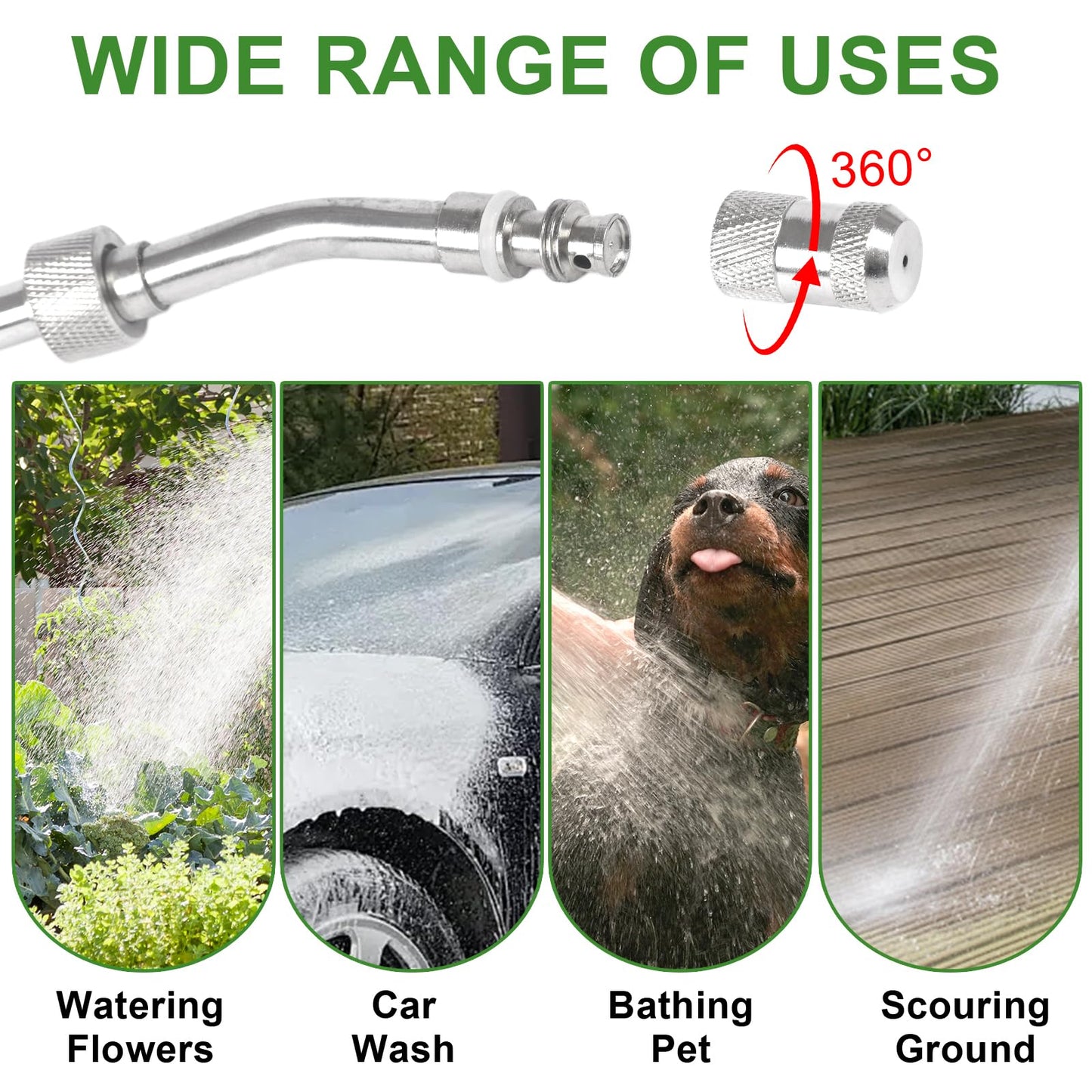 9PCS RV Water Heater Anode Rod & Cleaning Kit - 9.25" L 3/4" NPT Magnesium Rods for Suburban/Mor-Flo, RV Tank Rinser, Stainless Steel Brush, Wrench - Extends Heater Lifespan (9 PCS)