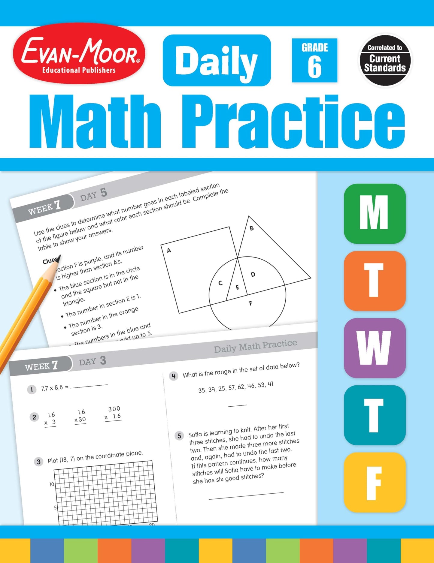 Daily Math Practice, Grade 6 Te-Ls Cpq