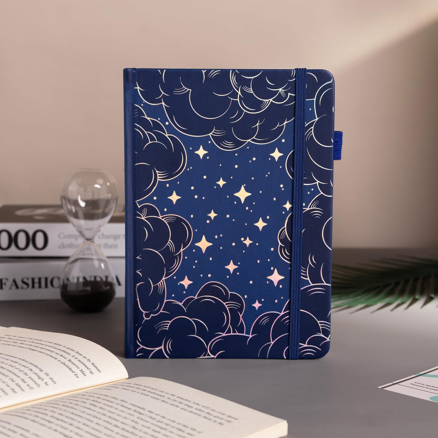 TIEFOSSI A5 Dotted Journal for Women Men, Dot Grid Notebook, 160 GSM Thick Paper, 192 Numbered Pages, Dotted Journal Notebook for Planner Organization