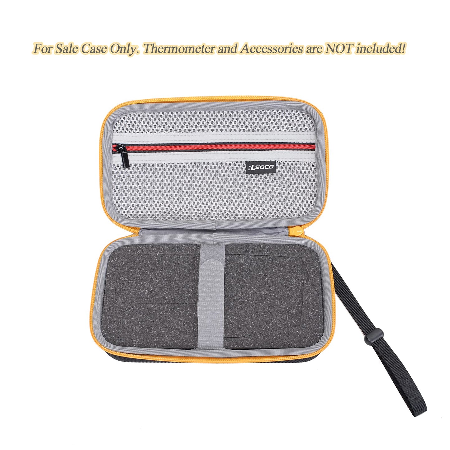 RLSOCO Case for Fluke 62 MAX/59 Mini/62MAX Cal/62 MAX Plus/64 Max/59 Max+ IR Thermometer, Protective Hard Tool Carrying Case, Dust- and Wet-Resistant - Black (Case Only)