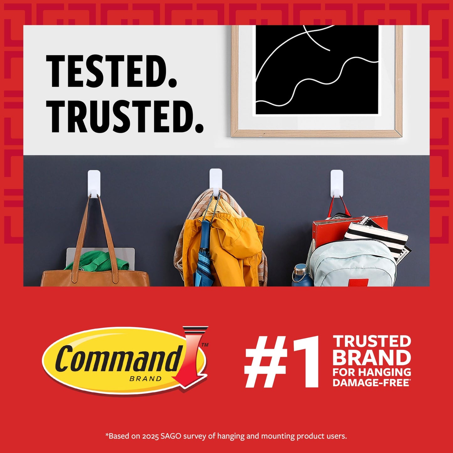Command 20 Lb XL Heavyweight Picture Hanging Strips, Damage Free Hanging Picture Hangers, Heavy Duty Wall Hanging Strips for Living Spaces, 16 White Adhesive Strip Pairs