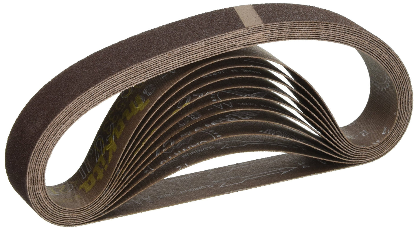 Makita 742303-3 1-1/8-Inch x 21-Inch Abrasive Sanding Belts - 80 Grit (10pk)