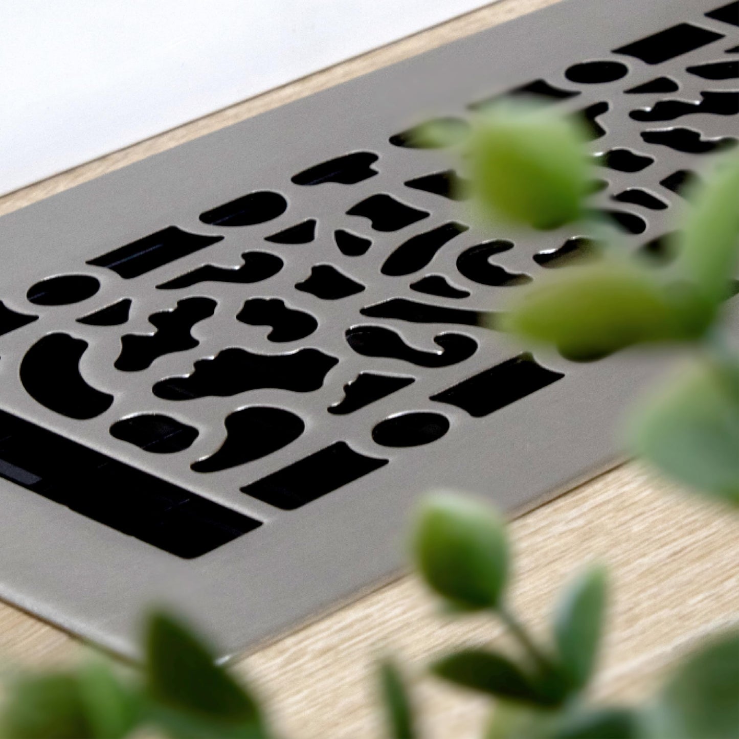 Decor Grates LFGS310-NKL Feng Shui *NEW* Low Profile Floor Register, 3x10 Inches, Brushed Nickel
