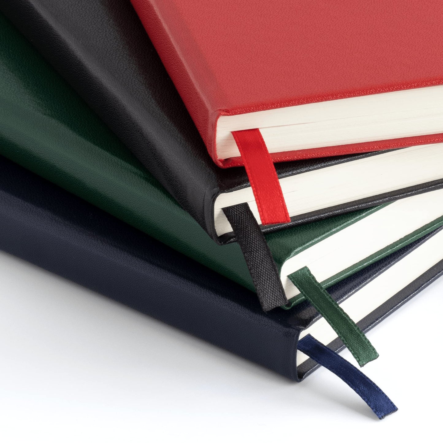 WallDeca Lined Journal Notebooks 4 Pack | Hard Cover, 240 Pages, College Ruled 21 x 13 cm, Ivory 80 GSM Paper | Notebooks for Work, School, Business, College, Notes, Journaling (4-Pack)