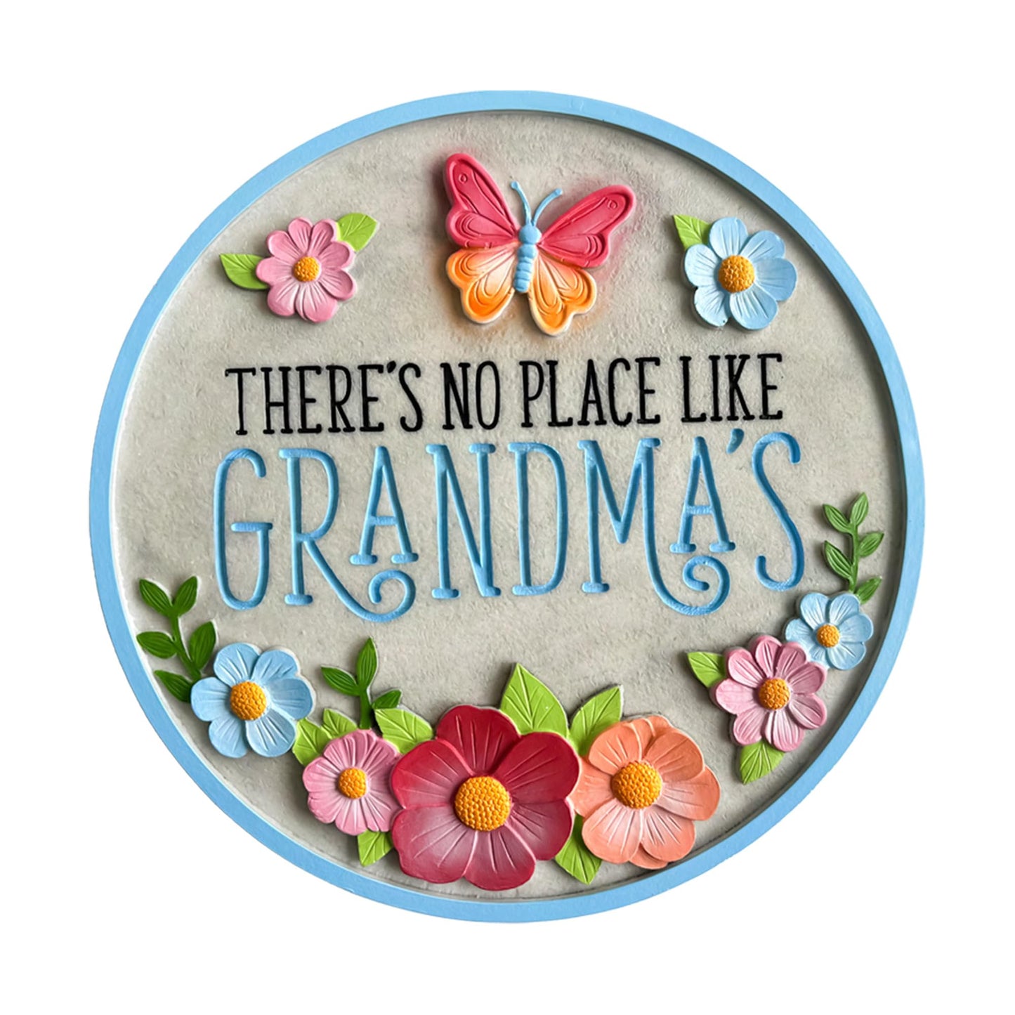 Spoontiques No Place Like Grandma's Stepping Stone - Garden Décor - Decorative Stone for Patio Home Lawn and Yard