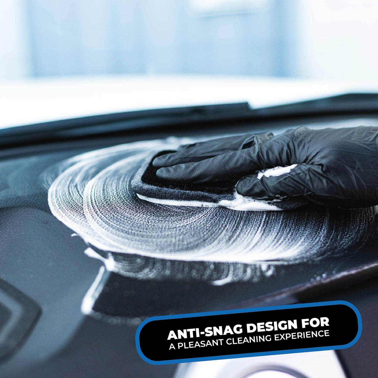 The Rag Company - Interior Scrubber - Soft Microfiber Pad Safe for All Automotive Interior Surfaces; Deep Cleaning with Scratchless and Streak-Free Finish - 4 Pk