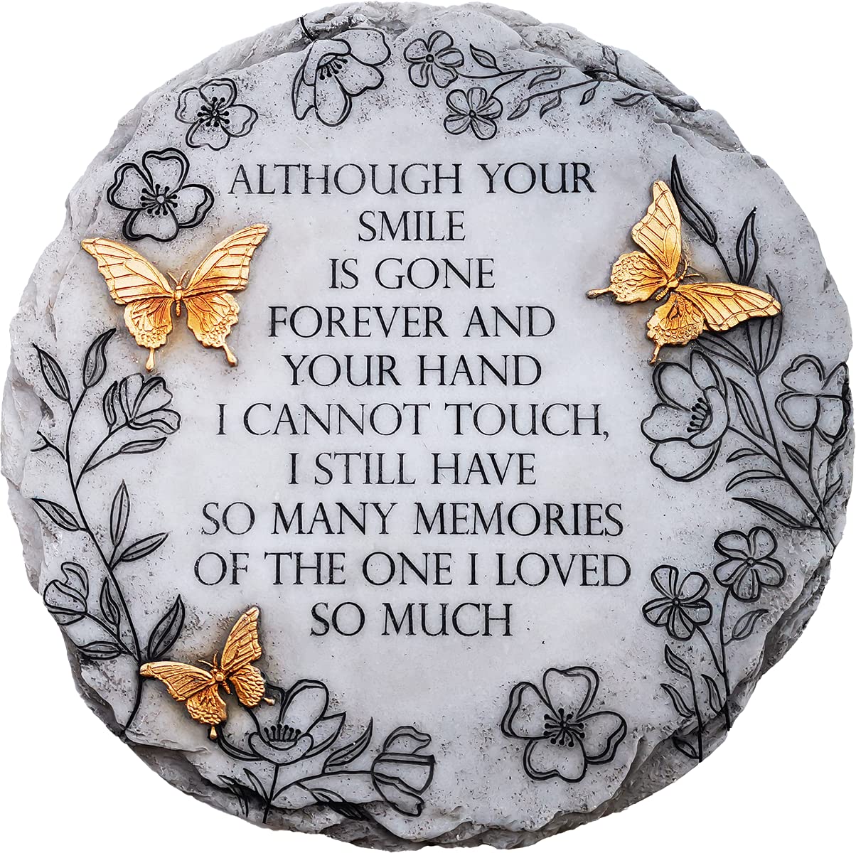 Spoontiques Bronze Butterfly Step Stone Outdoor Garden Décor
