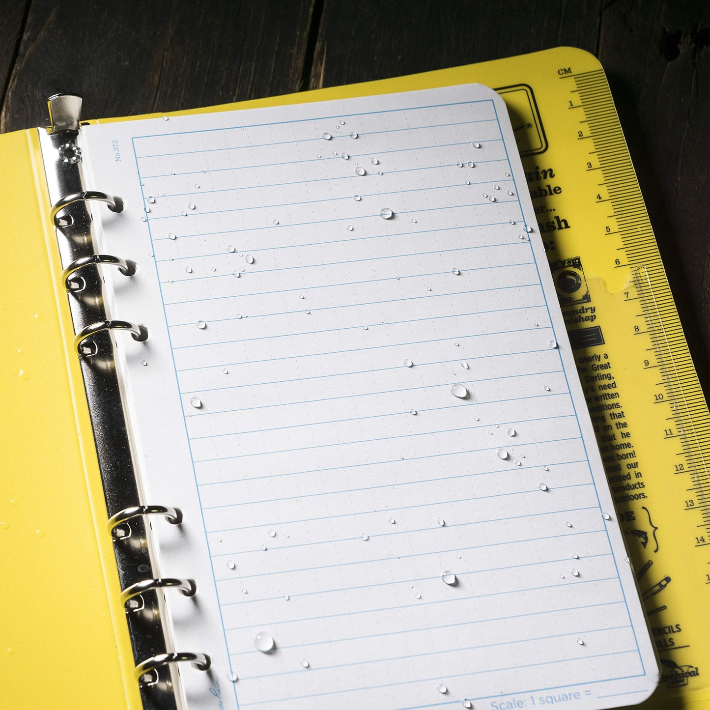 Rite in The Rain All-Weather Loose Leaf Paper, 4 5/8" x 7", 32# White, Universal Pattern, 100 Sheet Pack (No. 372)