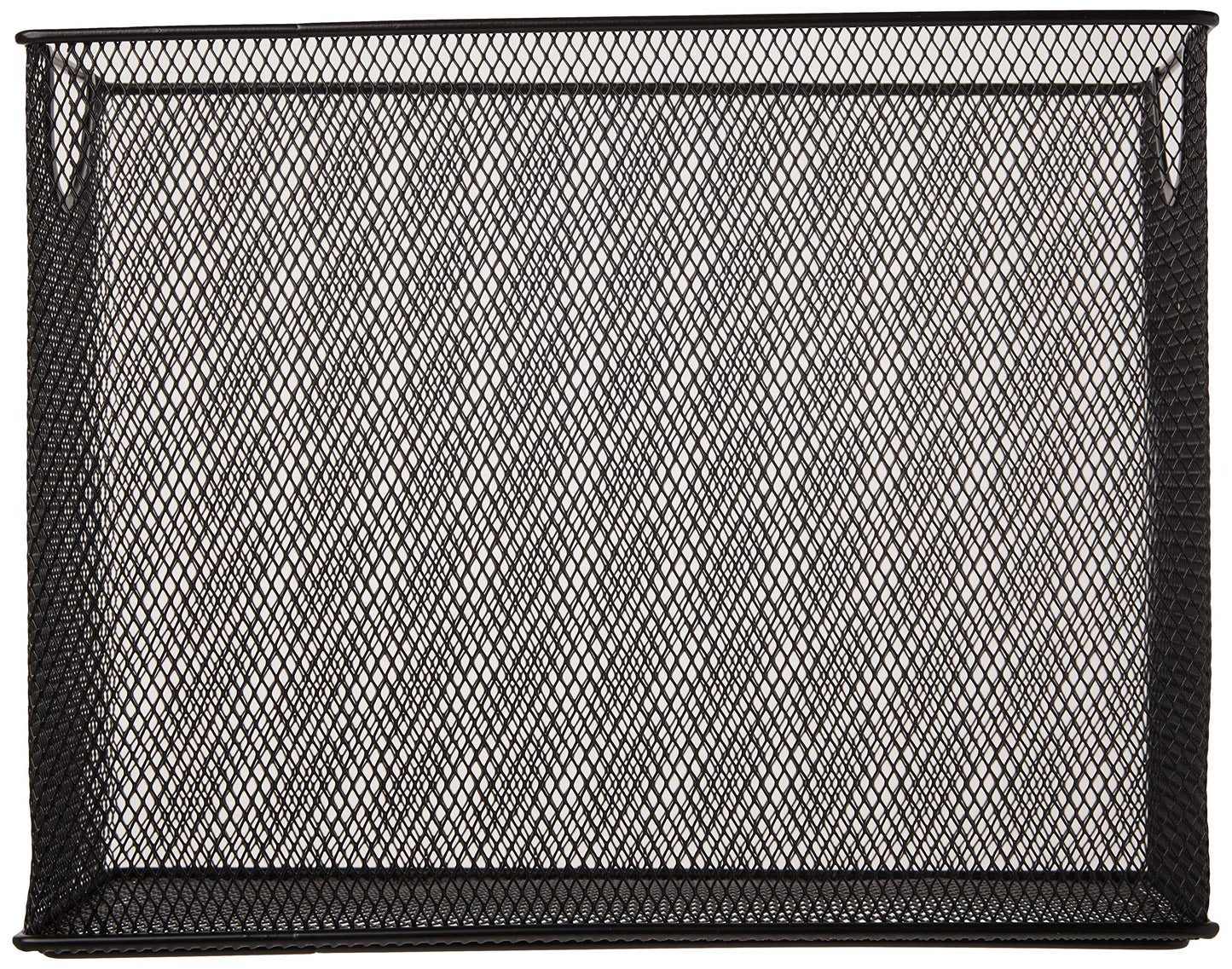 U Brands Mesh Steel Desktop Hanging File Holder, Letter Size, 12.4" x 9.53" x 5.5", Black - 457U00-06