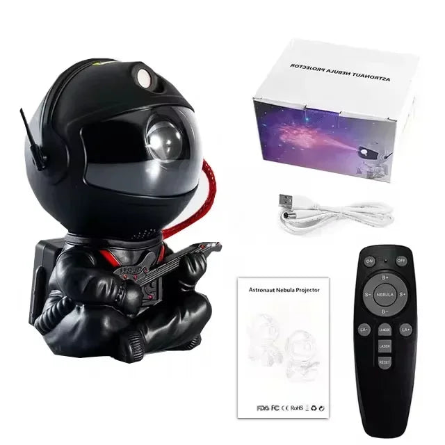 Starry Sky Projector LED Night Light – Astronaut Galaxy Lamp for Bedroom, Nursery & Relaxation | Perfect Gift for Kids