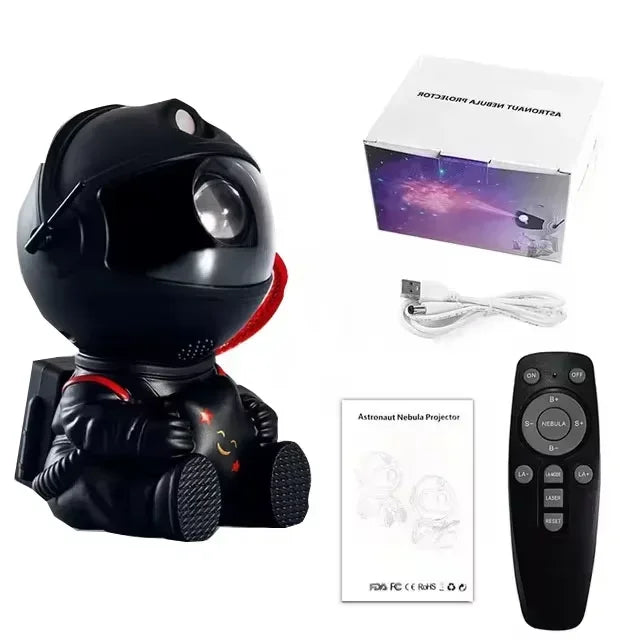 Starry Sky Projector LED Night Light – Astronaut Galaxy Lamp for Bedroom, Nursery & Relaxation | Perfect Gift for Kids