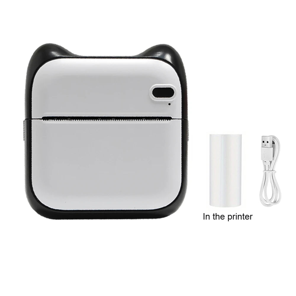 Mini Printer, Portable Thermal Printer Efficiently and Quickly, Inkless Pocket Photo Printer for Study Notes, Pictures, DIY