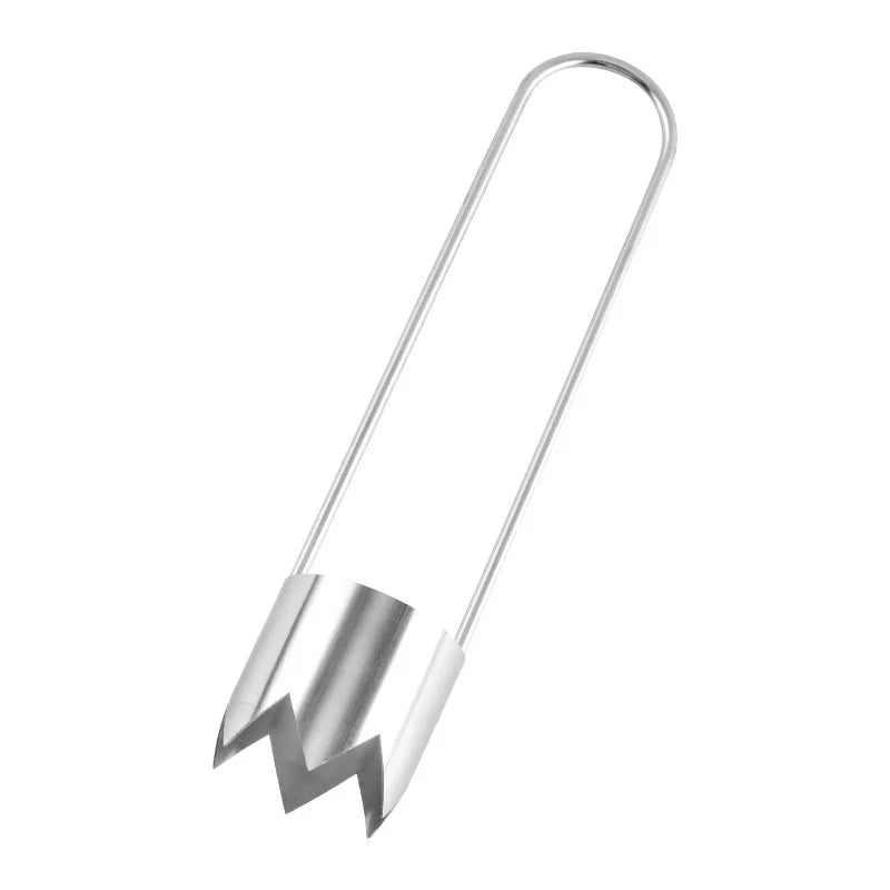 1pc Stainless Steel Fruit & Vegetable Corer Red Pepper Seed Remover Universal Kitchen Gadget for Apple Pear Tomato Pepper