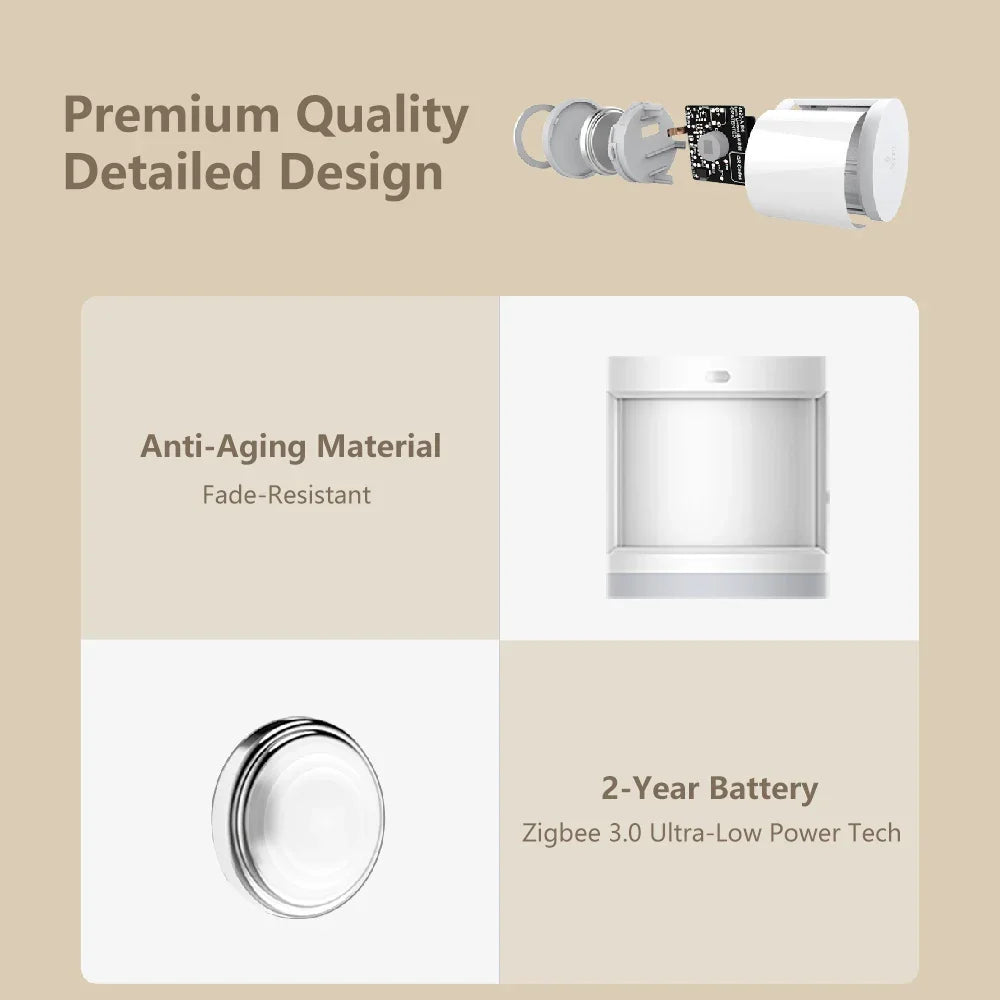New Aqara Motion Sensor Smart Human Body Sensor Body Movement Wireless ZigBee Gateway Smart Home for Alexa Mijia Apple Homekit