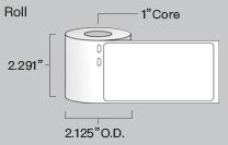 [4Rolls, 220/Roll] Dymo 30323 Compatible 2-1/8" x 4" (54mm x 102mm) Shipping Labels - Compatible with DYMO Labelwriter 450, 4XL,Zebra Desktop and Rollo Printers. [Not for Dymo 550 &5XL]