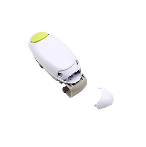 YUET Electric Jar Opener - Portable, Strong, and Hands-Free Automatic Opener for New Sealed Jars - Kitchen Gadget Tool with Large Push Button and Sharp Edge-Free Design (White)