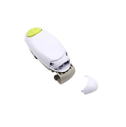 YUET Electric Jar Opener - Portable, Strong, and Hands-Free Automatic Opener for New Sealed Jars - Kitchen Gadget Tool with Large Push Button and Sharp Edge-Free Design (White)
