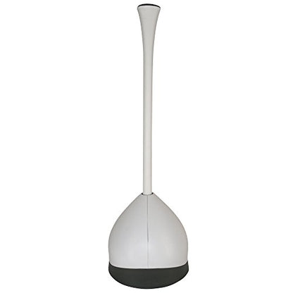 Clorox Toilet Plunger with Hideaway Caddy for Bathroom, Accessories Organizers & Storage, Toilet Unclogger, Plunger with Holder