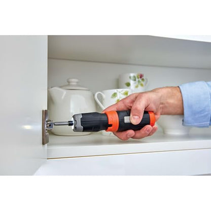 BLACK+DECKER Cordless Screwdriver, Alkaline (BCF601AA)
