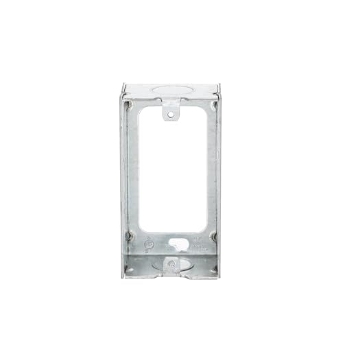 RACO 653 Utility Box, 1 Gang, 11.5 Cu-in X 4 in L X 2 in W X 1-1/2 in D, 4" x 2", Product Specific