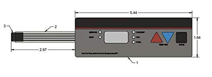 Wholesale Sensors Hayward FDXLBKP1930 Keypad Membrane Switch Replacement - 12 Month Warranty - Replacement for Hayward H-Series Low Nox Pool Heaters