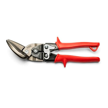 Crescent Wiss 9-1/4" Metalmaster Offset Straight and Left Cut Aviation Snips - M6R , Red
