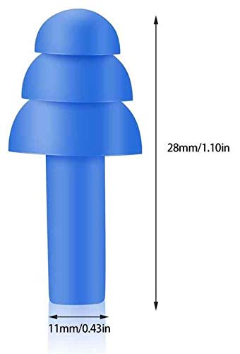 Quality Plugs by Rips 100 Pair Reusable Soft Silicone Ear Plugs - Waterproof, Washable, Noise Cancelling - Perfect for Swimming, Music Concerts, Construction, Shooting, Hunting, Motor Sports, Sleeping