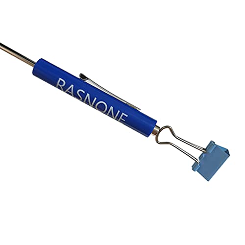 RASNONE 10pcs Magnet Top and Pocket Clips Pocket Screwdriver Strong Magnetic Slotted Mini Screwdriver Blue