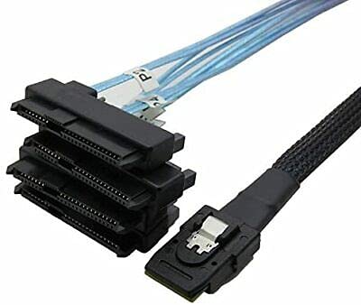 Mini SAS Cable SFF-8087 36 Pin to 4pcs SFF-8482 29 Pin Connector SATA 50CM