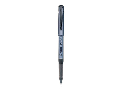 Pilot V Razor Point Liquid Ink Marker Pens, Extra Fine Point, Black Barrel, Black Ink, Dozen Box -11020