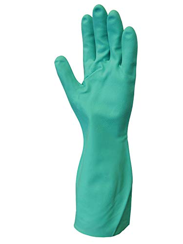 Showa 730 Cotton Flock-Lined Nitrile Chemical Resistant Safety Glove, X-Large (Pack of 12 Pairs)