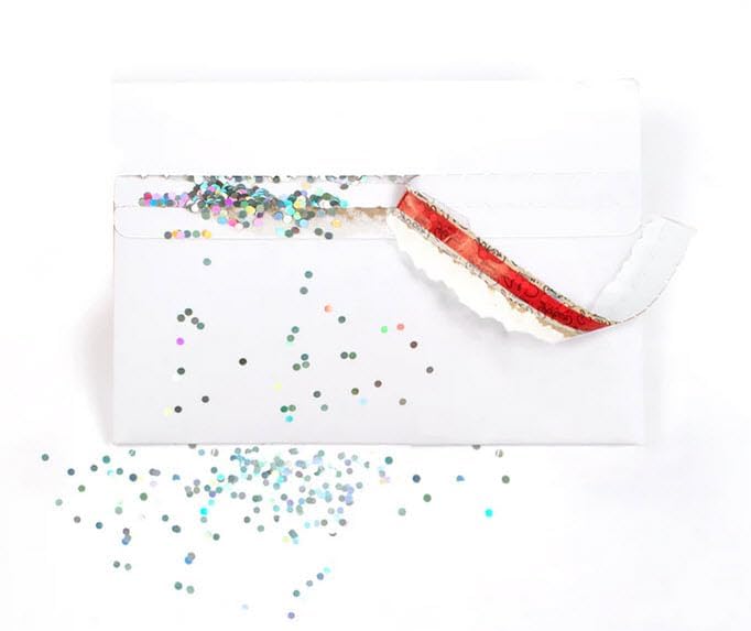 3-Pack Glitter Trap Prank Envelopes – The Ultimate Prank Envelopes for Sending Cards with a Sparkly Surprise – Fits Standard Cards - Laughter Guaranteed