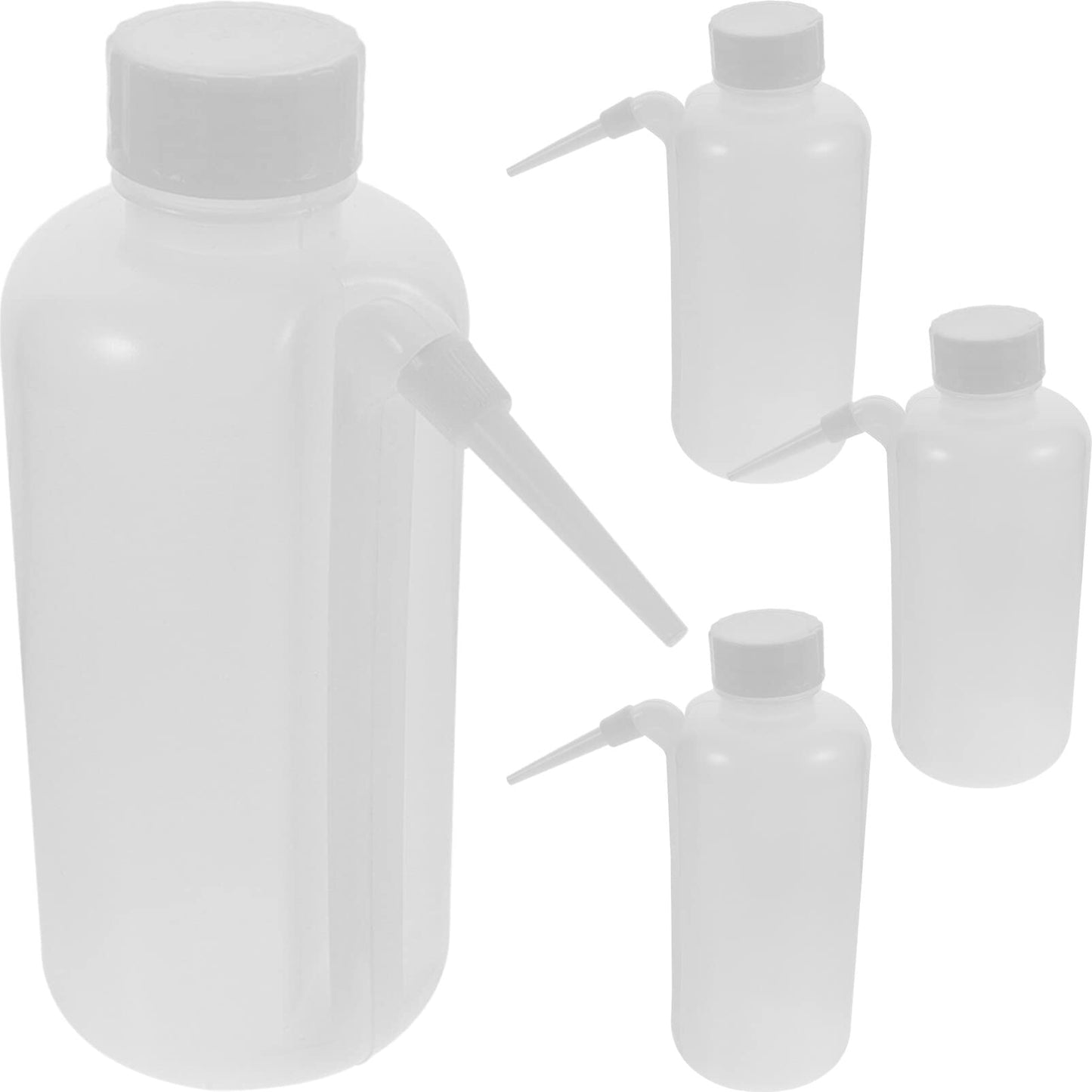 Wash Bottles 500ml 4pcs Unitary Wash Bottles Squirt Bottle Scientific Plastic PE Squirt Bottles Safety