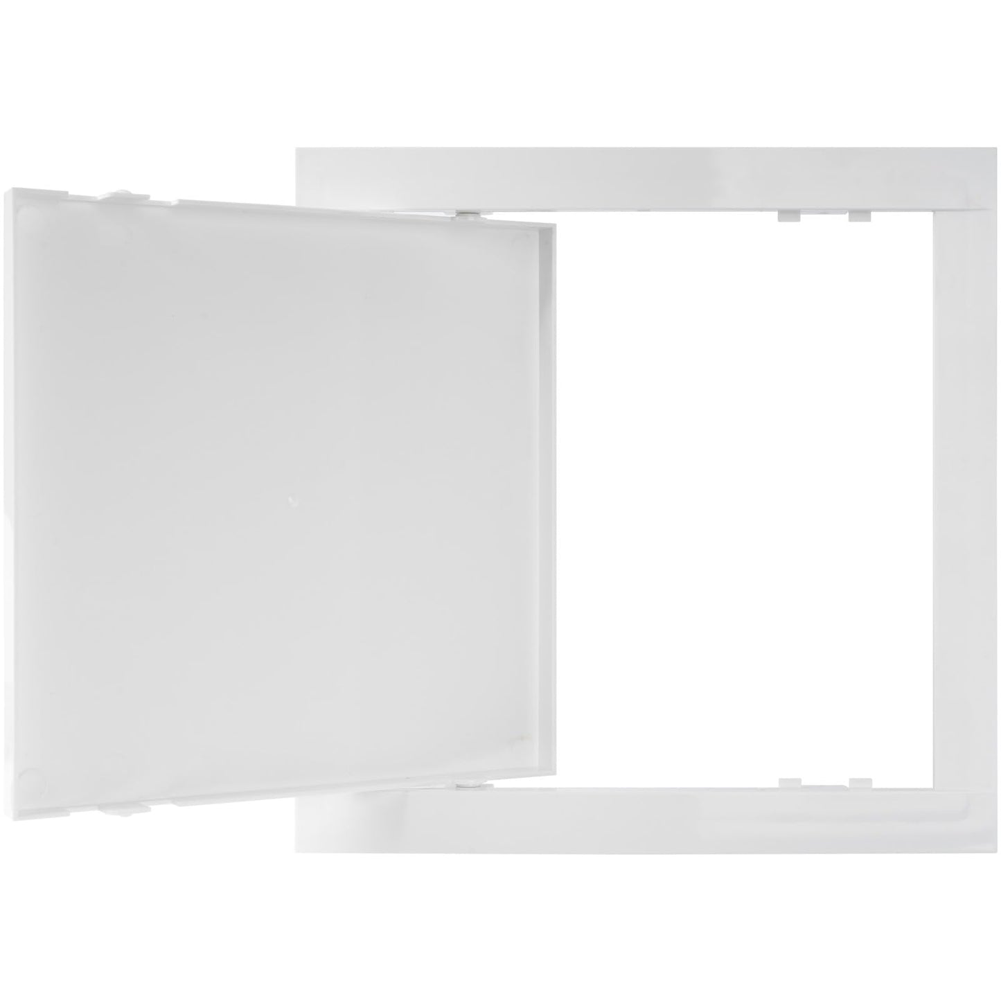 Repa Market 8" x 8" Inch / 200 x 200 mm White Plastic Access Panel - Wall Hole Cover for Drywall, Plasterboard - Interior, Exterior HVAC, Electrical, Service Plumbing Access Panel - Crawl Space Door