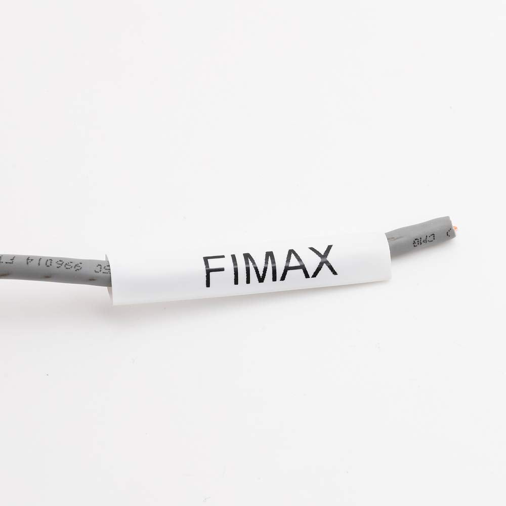 Rhino 18055 Heat Shrink Labels12mm, Replacement for Dymo Rhino Label Maker Heat Shrink Tubes Work with Industrial Label Maker 4200 5200 5000 6000 3000, Black on White, 1/2" x 5', 3-Pack