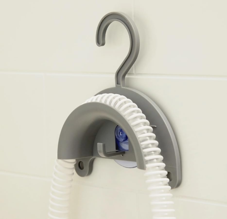 CPAP Soap Hose Hanger - Versatile Hanger with Suction Cups for Cleaning and Drying Hoses and Tubing