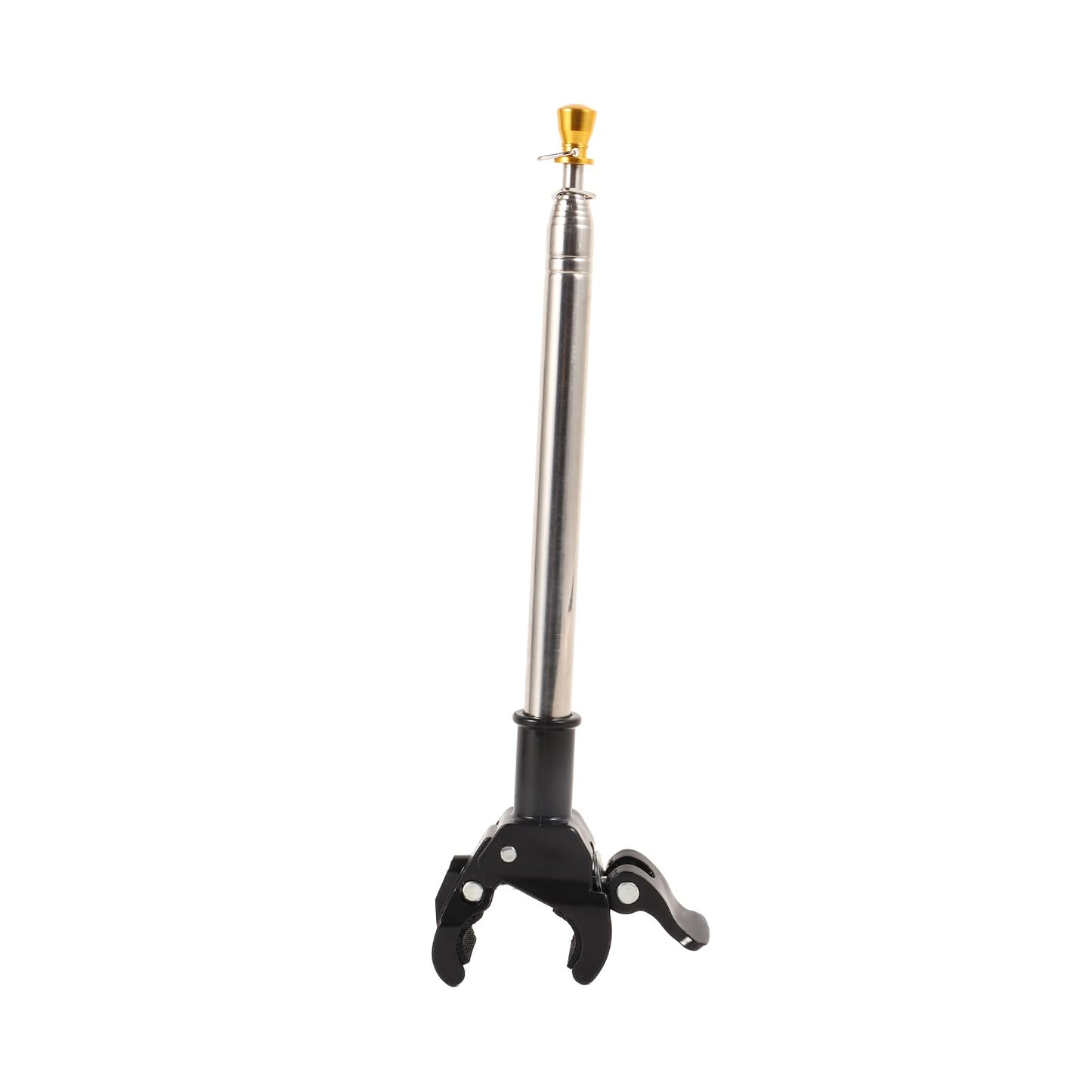 Adjustable Motorcycle Flag Pole Mount: Universal Stainless Steel Flagpole Bracket Hitch Rack - Flagpole Holder for Harley, Dirt Bike, Bicycle Accessories 63in Retractable Poles Stand