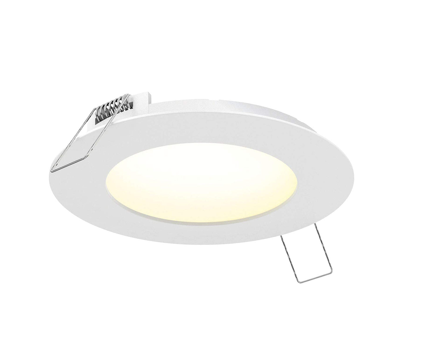 DALS 6 Inch Round Recessed Panel Light with Junction Box/Driver | CCT Color Selectable 2700K, 3000K, 3500K, 4000K, 5000K | 14W, 980 Lumens | Dimmable Pot Light | Wet Rated | ETL Certified | White