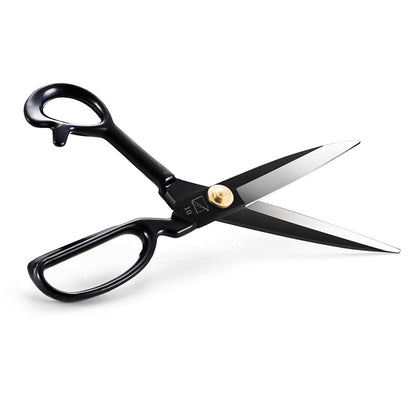 Sewing Scissors - Fabric Scissors 10 inch - Tailor's Dressmaking Shears Heavy Duty for Fabric, Leather Cutting, Sewing, Dressmaking, Tailoring, Altering (Right-Handed, Black)