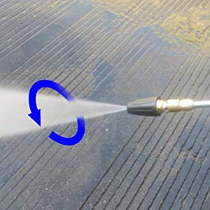 Pressure Washer Nozzle Spray Tips Full Set, 4000PSI 360° Rotating Turbo Nozzle 4.0 GPM 4.0 Orifice,with Spray Nozzle Tips Kit,1/4'' Quick Connect