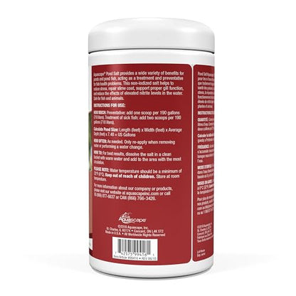 Aquascape 99416 Pond Salt Treatment for Pond and Garden Water Features, 2-Pound Bulk