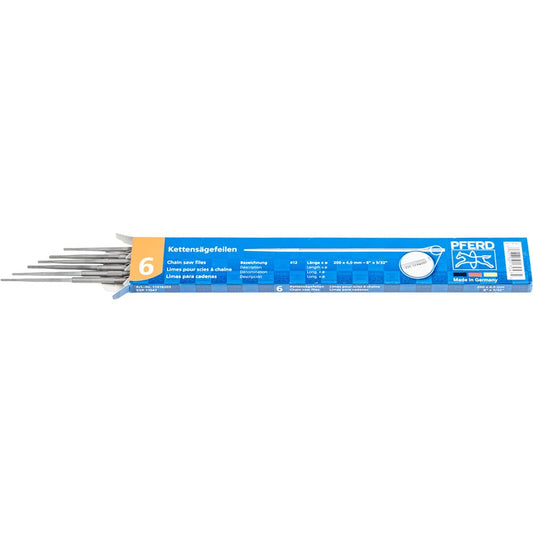 Pferd 17047 Classic Line Chain Saw File, 5/32" Diameter x 8" Length (Pack of 6)